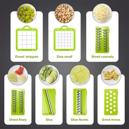 16Pcs Set Vegetable Chopper Onion Chopper